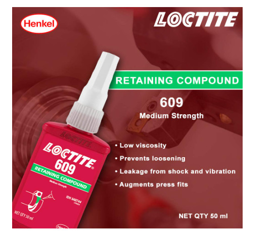 Loctite 609 X Retaining Compound 50ml – High Strength, General Purpose, Green