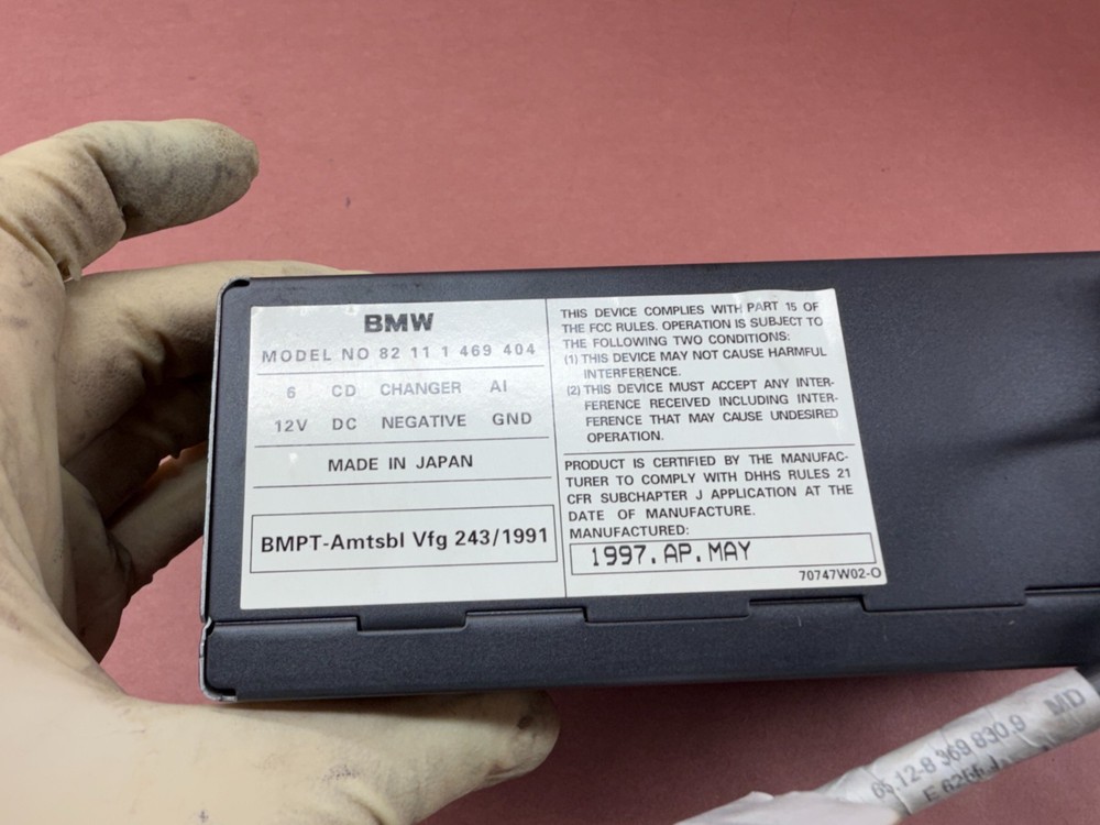 BMW E36 328I 6 Disc Insert Cd Changer Player Unit OEM 137K Miles
