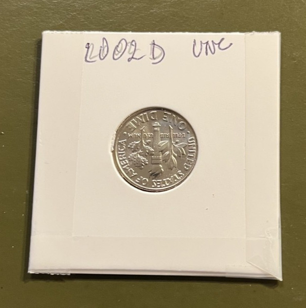 2002 D - Roosevelt Dime - UNC Gem