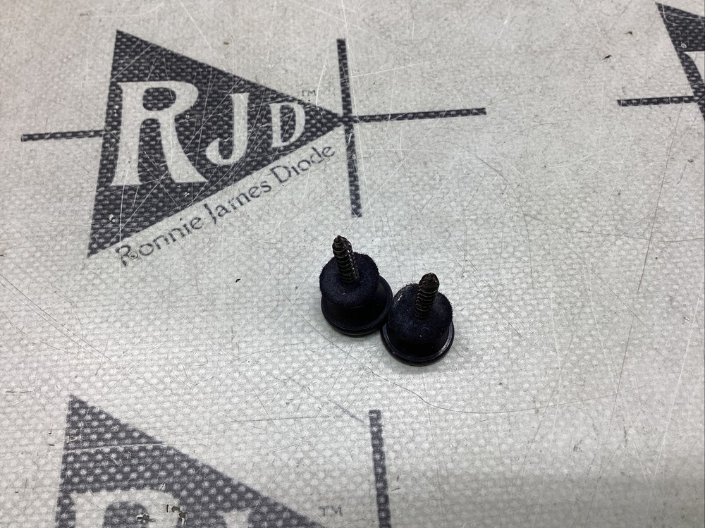 Jackson Charvel Black Oversized Guitar Strap Buttons