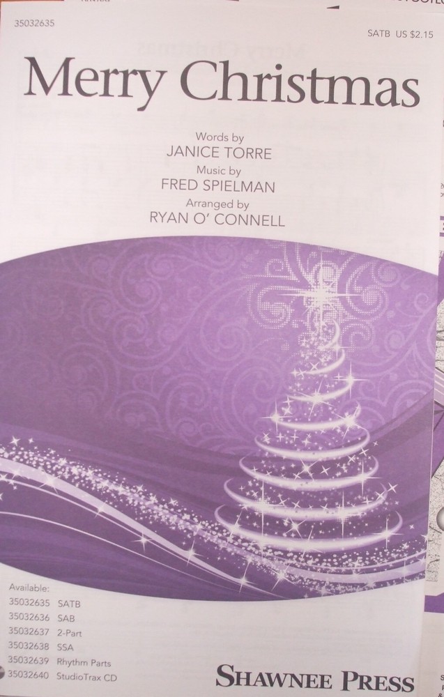 Merry Christmas arr O'Connell SATB single copy (3 available) FS