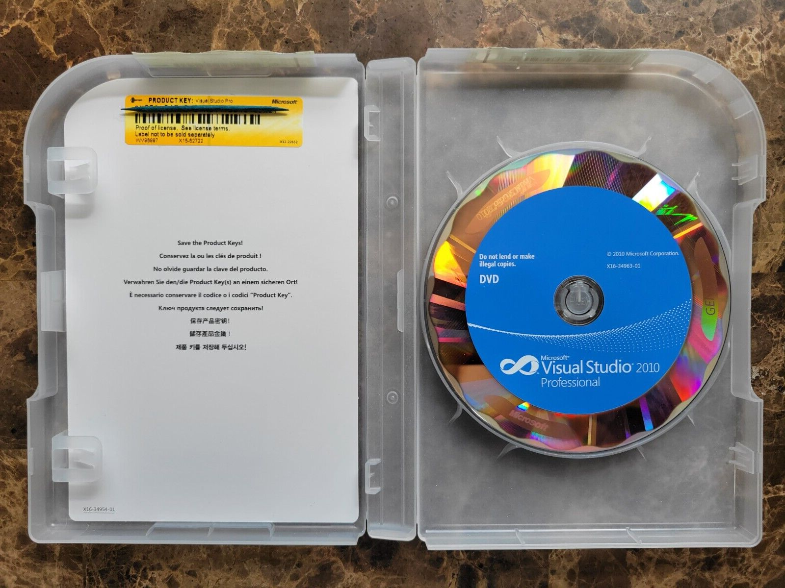 Microsoft Visual Studio 2010 Professional Full Version RETAIL Box
