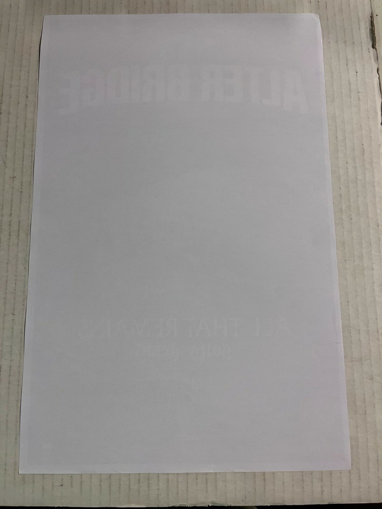 ALTER BRIDGE/ALL THAT REMAINS Last Hero Tour Paramount Denver 2016 Flyer