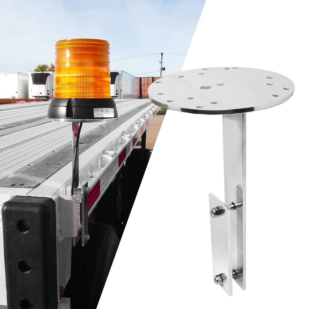 Aluminum Warning Light Mounting Bracket For Flatbed Trailers Oversize Loads