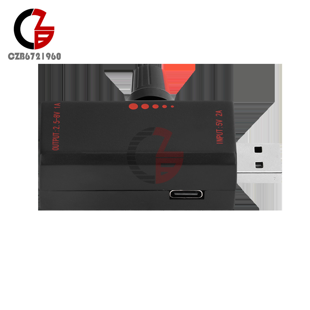 5W DC5V 2A Fan Controller Stepless Speed Control w/ Switch USB Protection Type-C