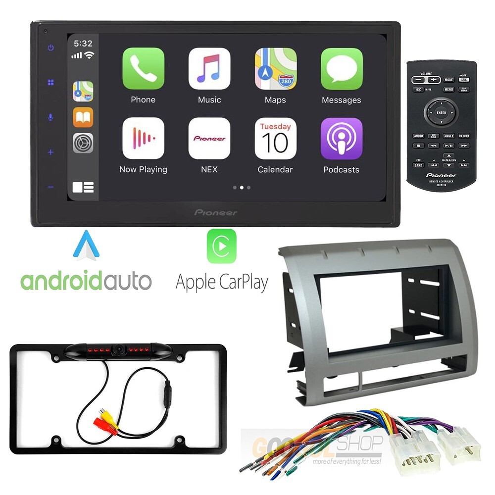 For Toyota 2005-2011 Tacoma Pioneer 6.8" Apple CarPlay Car Stereo Radio & kit