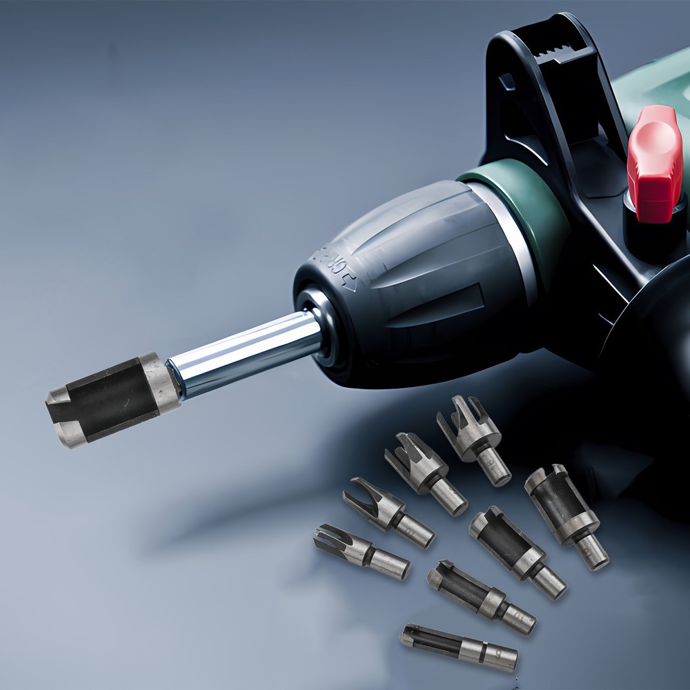 High Performance Round Handle Dowel Drill Bits 8Pcs Set for Woodworking