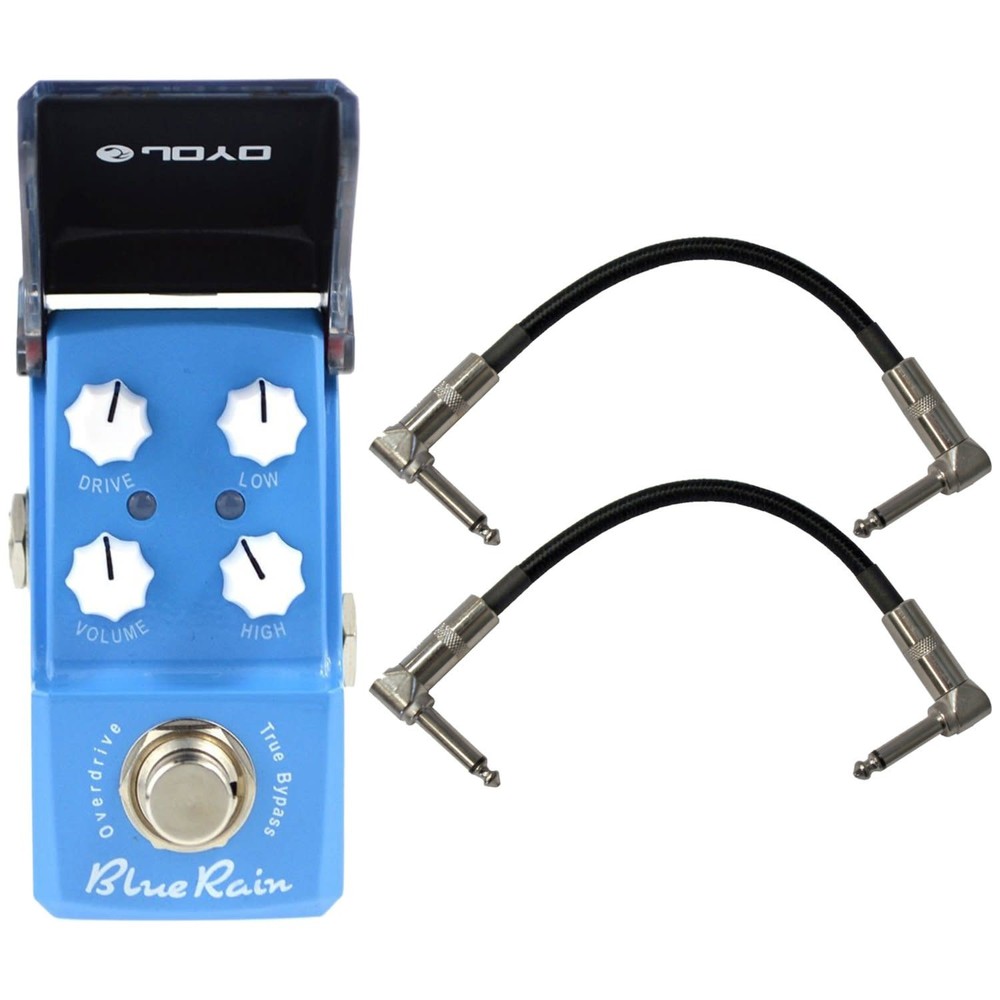 Joyo JF-311 Emerald (Overdrive) True Bypass Mini Pedal w/ Patch Cables