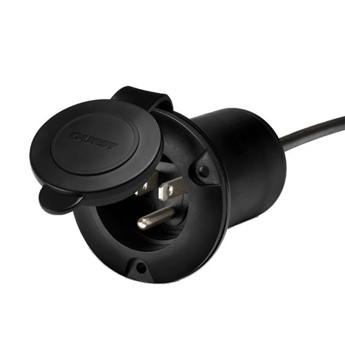 Guest Ac Universal Plug Holder - Black 150PHB