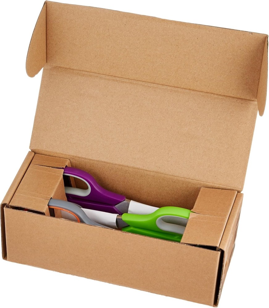 Amazon Basics Multipurpose Stainless Steel Scissors for Office, Crafts, Right/Le