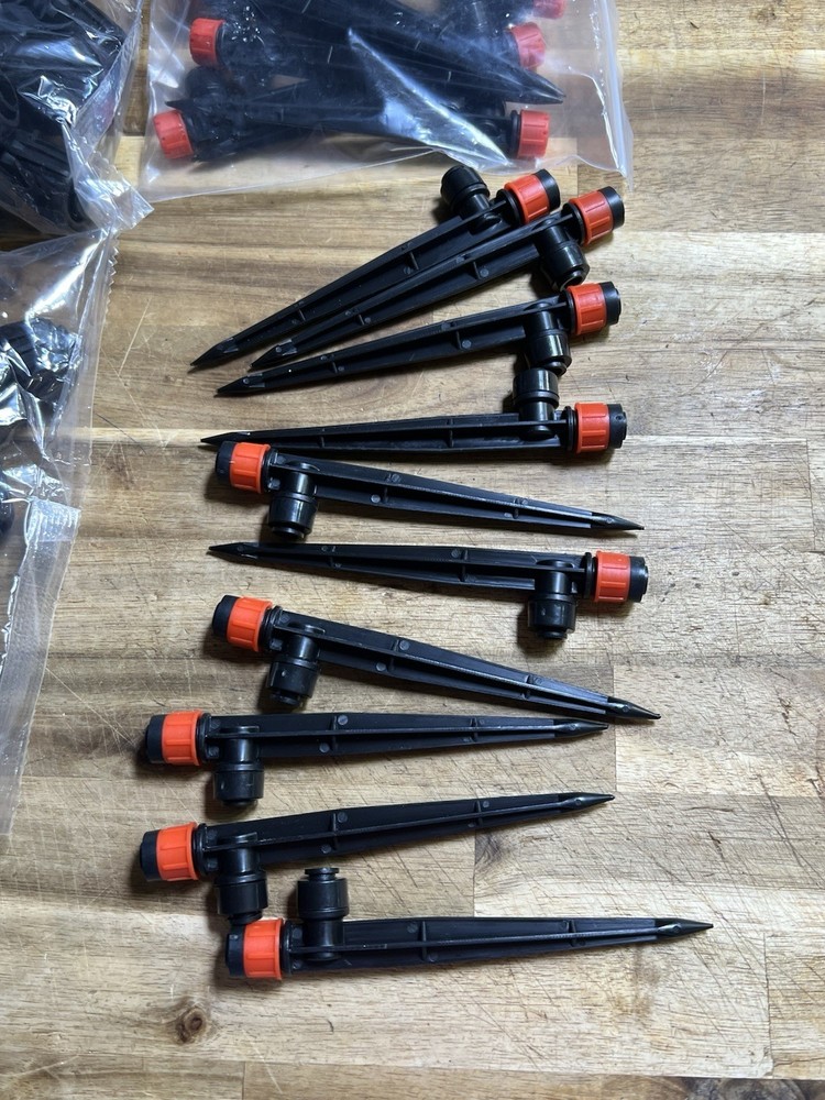 Complete 234FT Drip Irrigation System with 87 Quick Connectors - Automatic Sprin