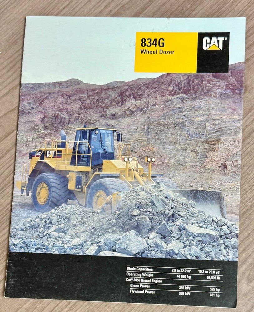 CATERPILLAR BROCHURE 834G Wheel Dozer