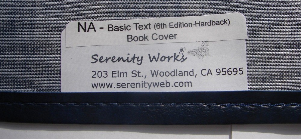 Narcotics Anonymous Basic NA Text Blue Serenity Prayer Book COVER 6th Edition