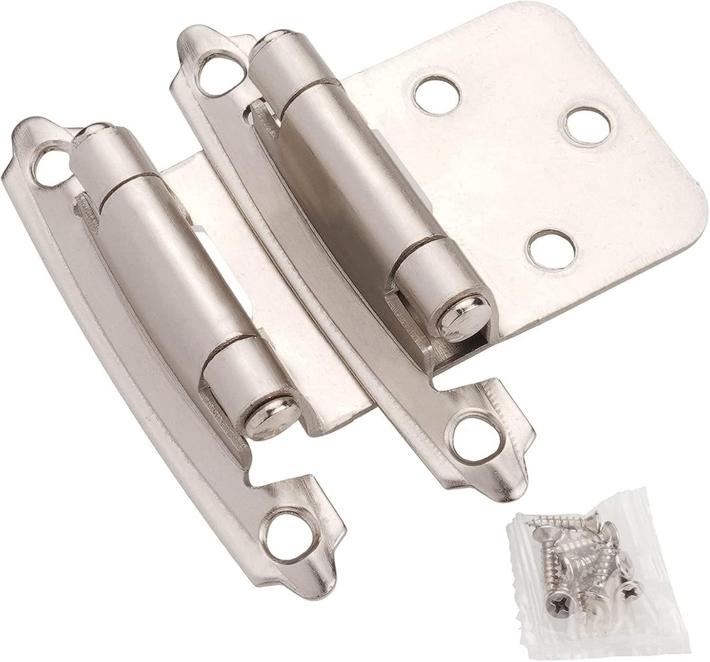 Upgrade Kitchen Cabinets with 10 Pack Brushed Nickel Self-Closing Hinges