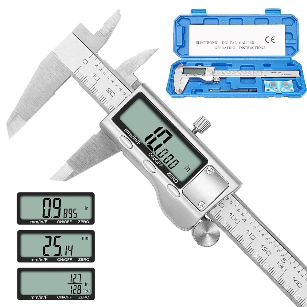 User-Friendly 6 Inch Digital Caliper - LCD, Inch/Metric Conversion for Craftsmen