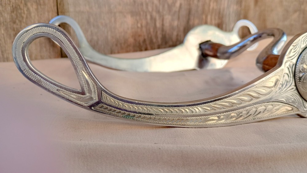 Les Vogt Performax - German Silver Lone Star Concho Bit