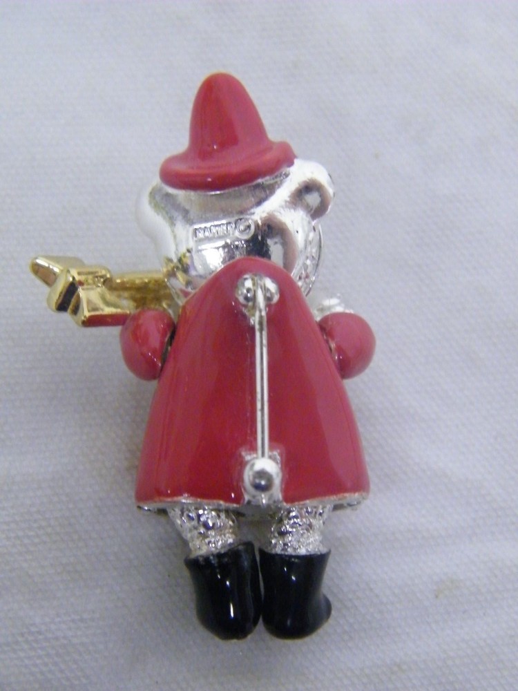Vintage Naper Firefighter Bear Broach