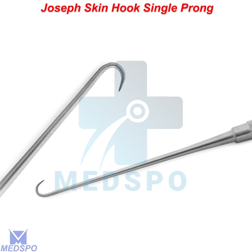 Surgical Retractor Joseph Skin Hook Single Sharp Prong Plastic Surgery Tools New