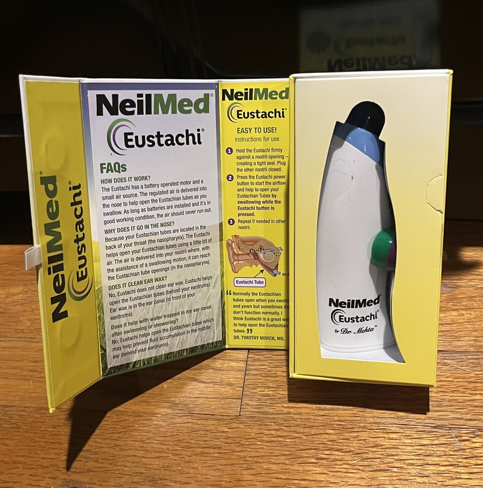 NeilMed Eustachi Safely Pop Blocked Ears - Treating Negative Middle Ear Pressure
