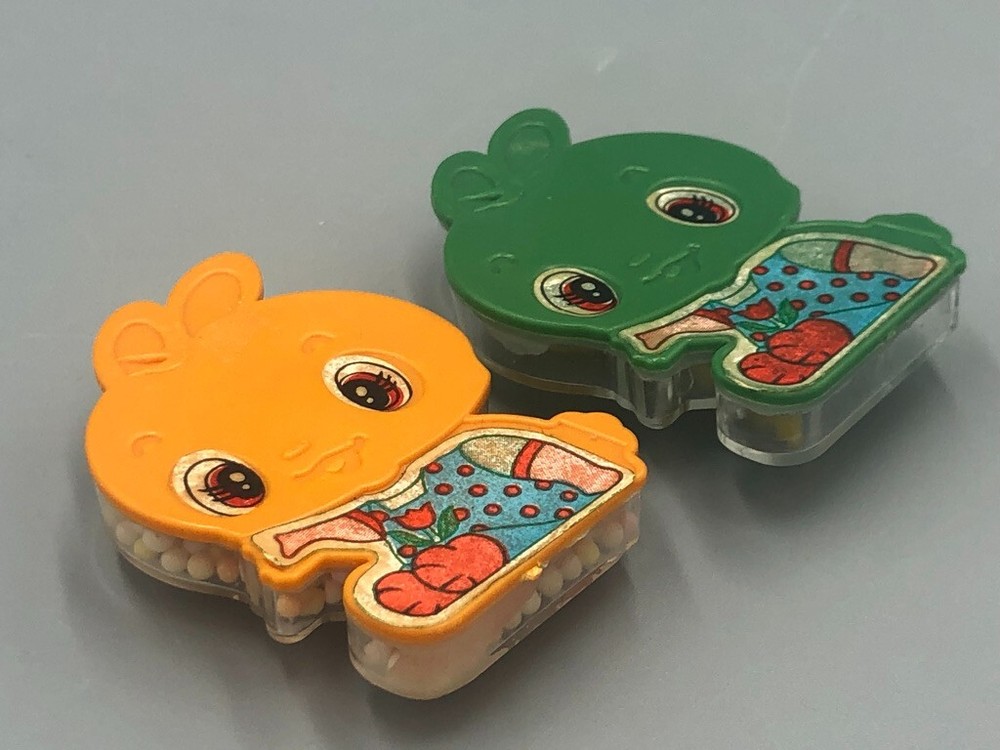 1980s BUNNY RABBIT Character CANDY CONTAINER Vintage