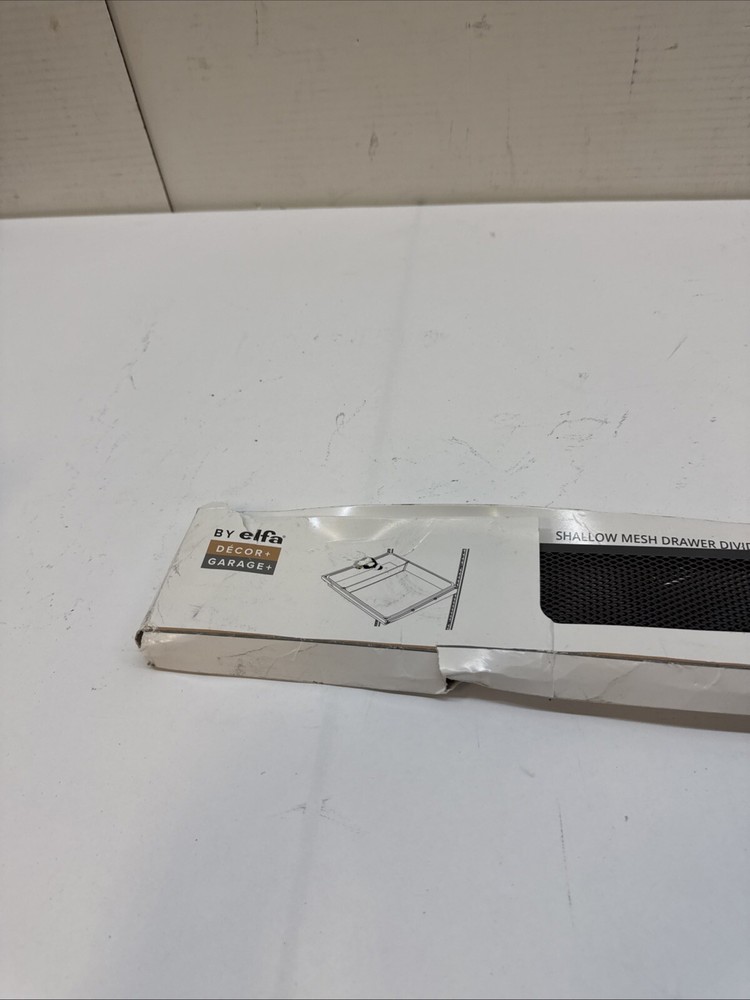 Elfa Matte Grey Shallow Mesh Drawer Divider