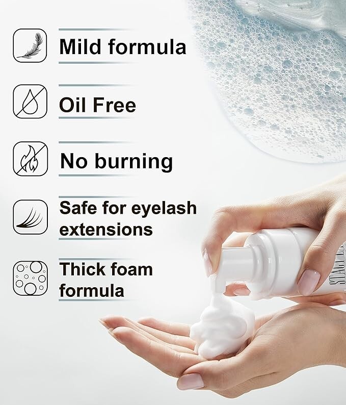 Alluring Eyelash Foam Cleanser / Shampoo for Eyelash Extensions