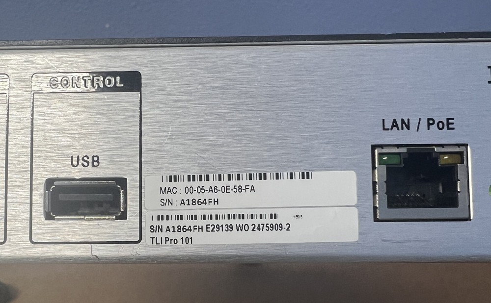 Extron TLI Pro 101 TouchLink Interface W/ POWER SUPPLY