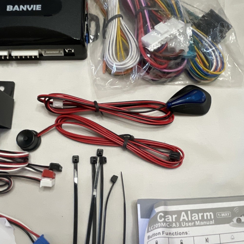 BANVIE Car Alarm System, Security Antitheft Alarm Systems with Keyless Entry