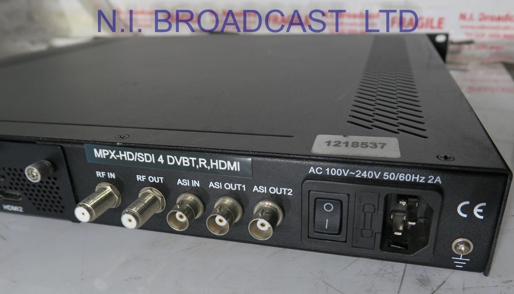 Taylor encoder modulator with 4x HDMI inputs, ASI in / out, RF in / out, mpeg4 e