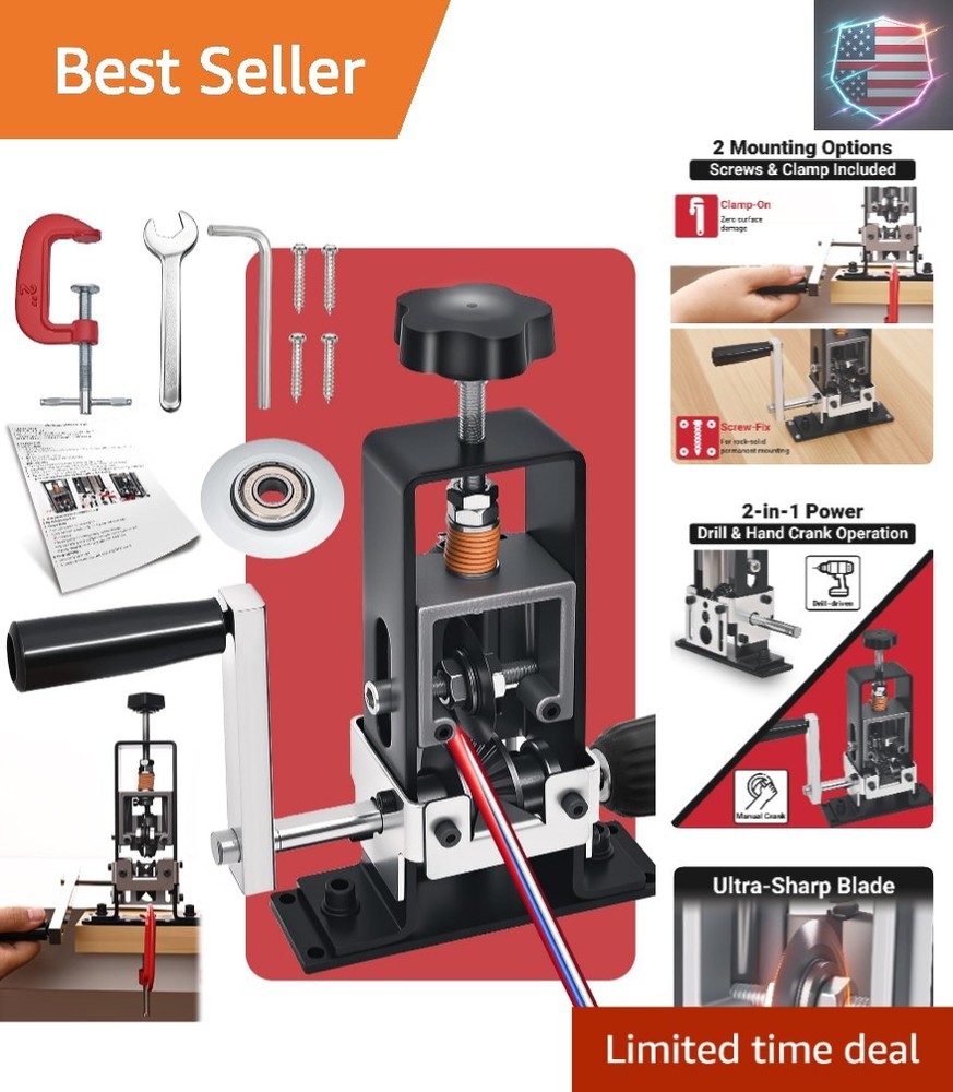 Wire Stripper Machine, 0.06-1 inch Manual Wire Stripping Machine with Replace...