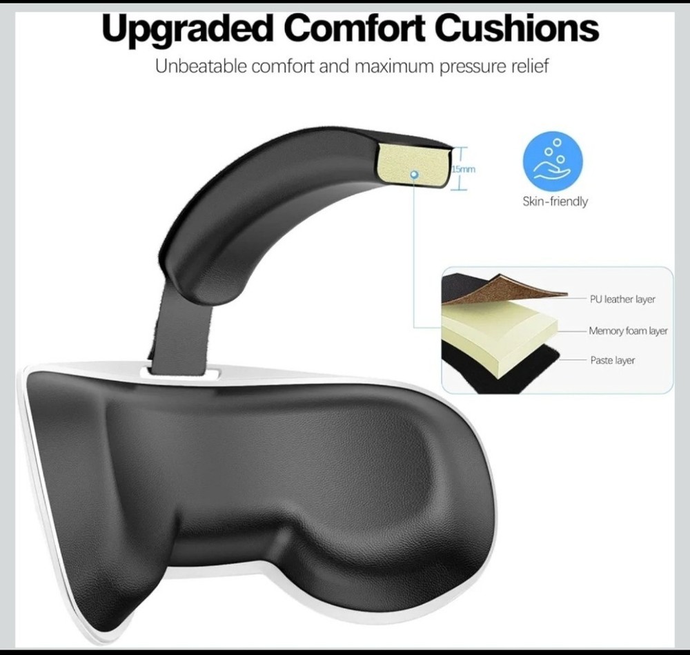 VZNEK Head Strap for Meta Quest 2 Accessories, Elite Strap Replacement, White