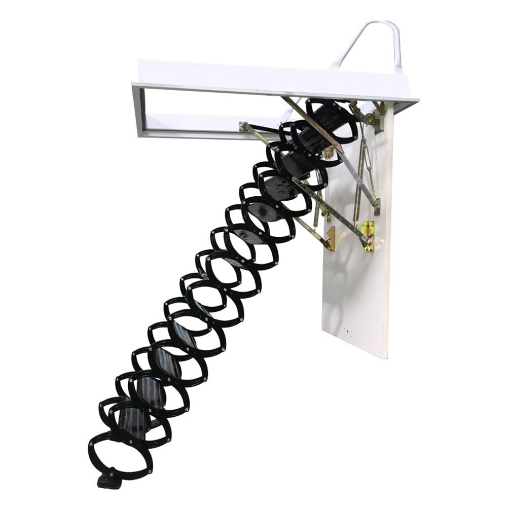 PreAsion Hidden Telescopic Folding Attic Pull Down Ceiling Ladder 10.5ft 13 Step