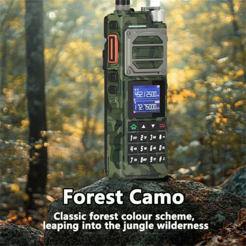 Baofeng UV-25 Walkie Talkie Long Range Tri-power Two Way Radio&Bluetooth Mic X2