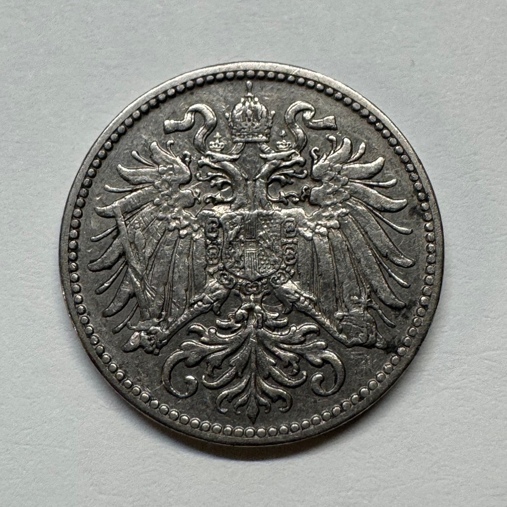 1909 Austria 10 Heller - Coin #D-005