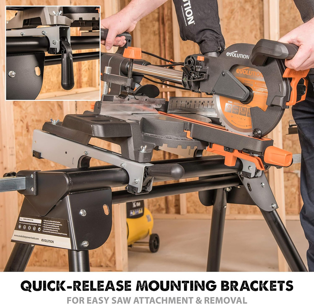 Evolution Power Tools EVOMS1 Miter Saw Stand Compact & Folding, Universal Fits M