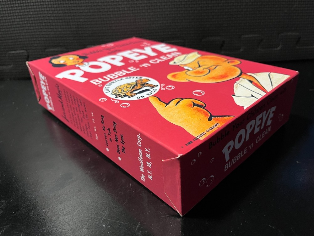 Popeye Bubble n Clean - Empty custom design display box