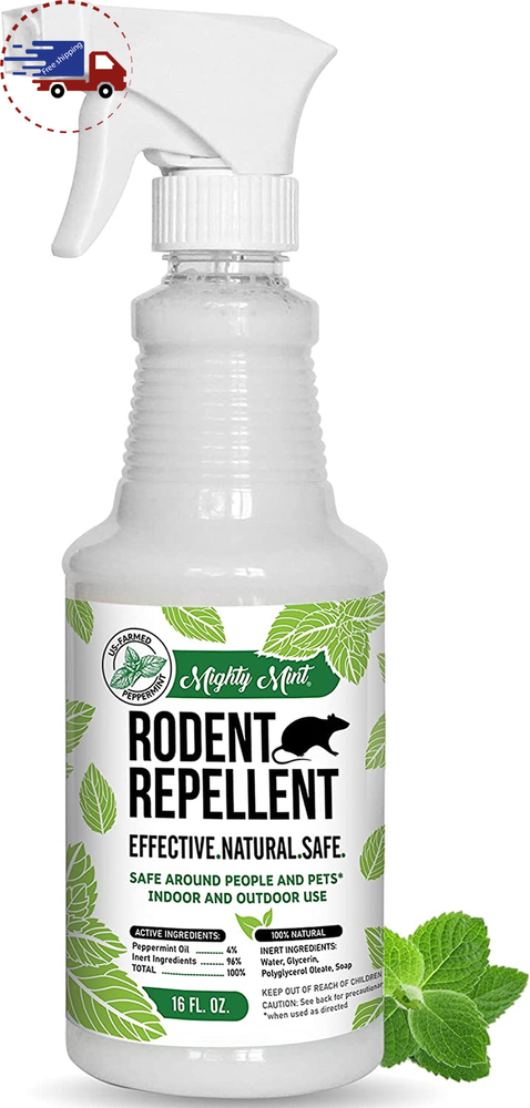 16Oz Peppermint Oil Rodent Repellent Spray