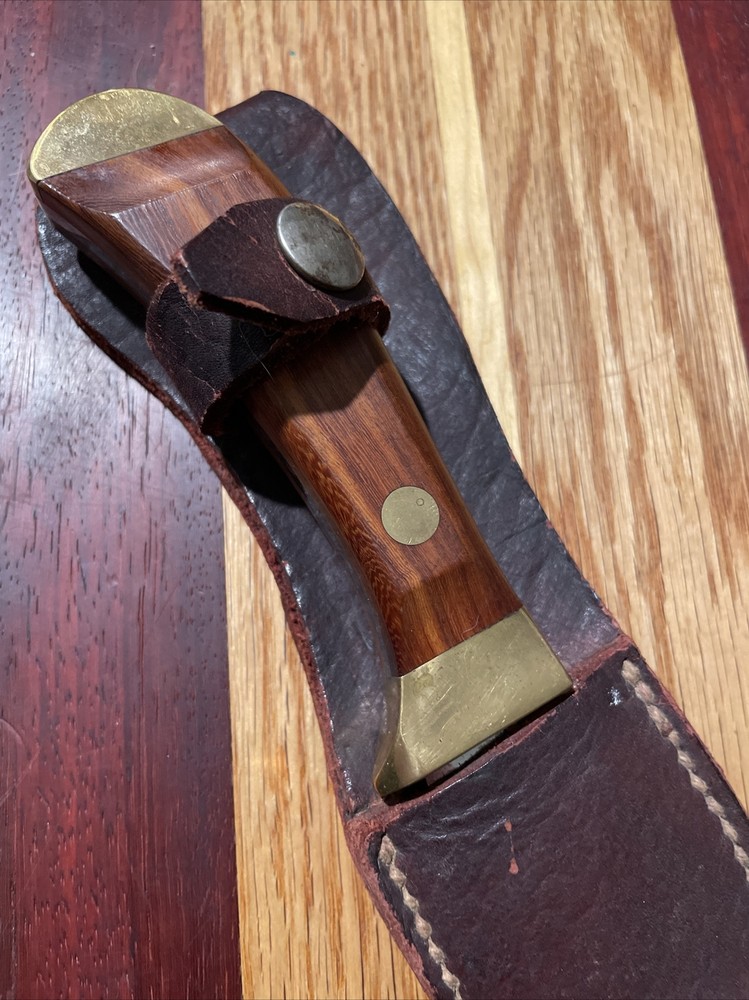 Custom Handmade MARCOU Knife Numbered Orig Sheath Drop Point