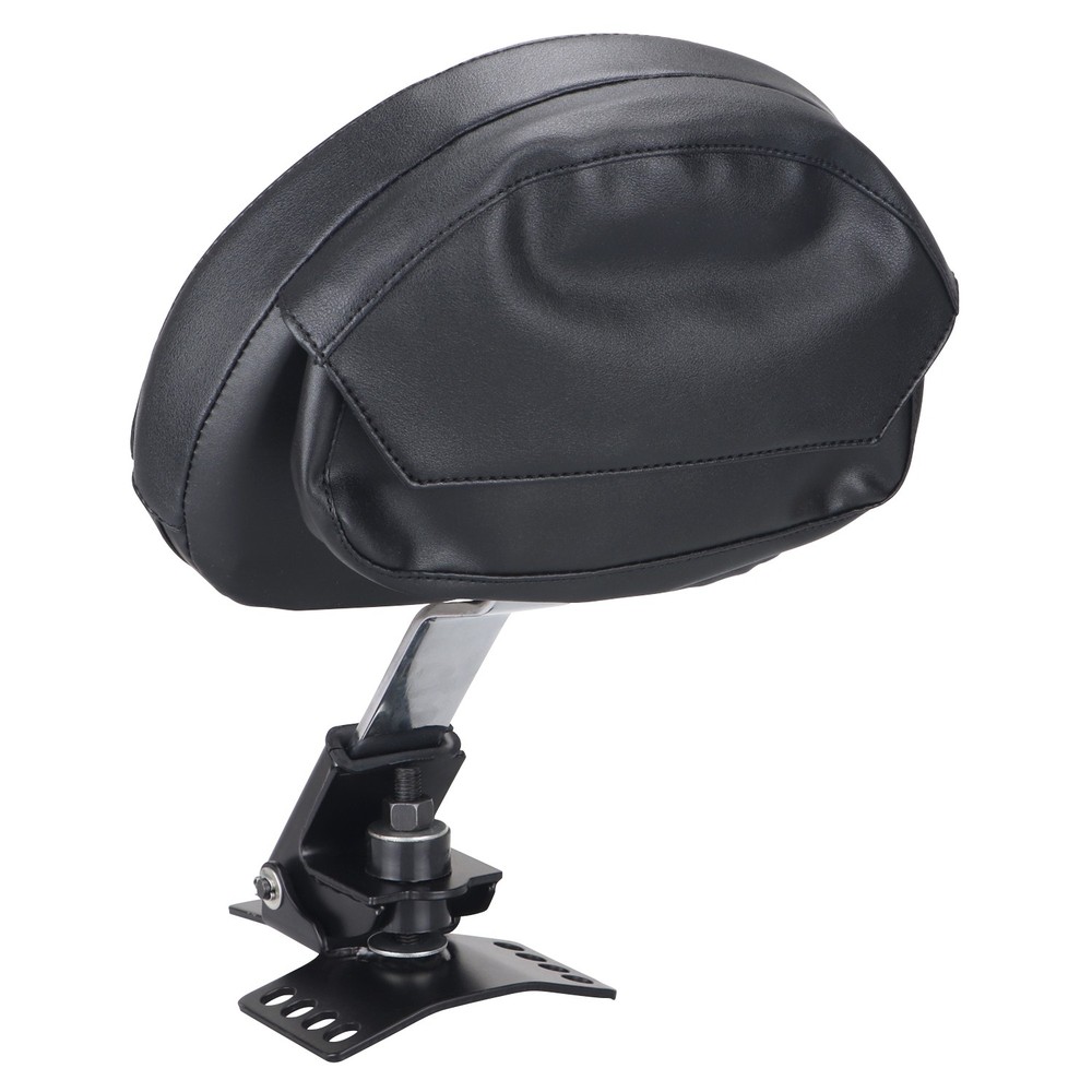 Black Plug-In Driver Rider Backrest Pad For Harley Road King Electra Glide FLHT