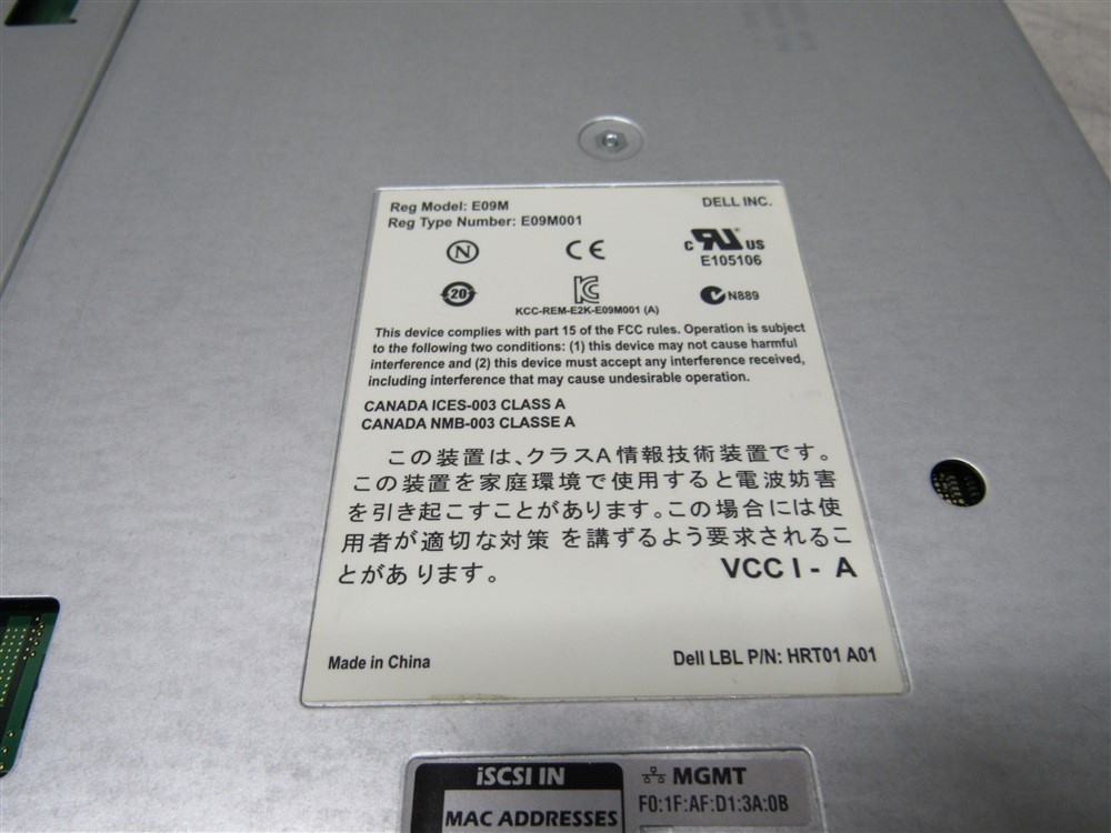 Lot of 2 DELL EQUALLOGIC TYPE 12 CONTROLLER MODULES E09M E09M001!