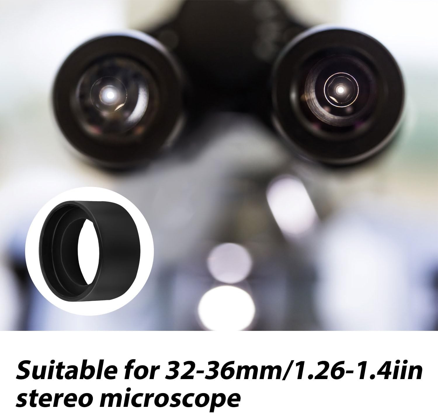 2pcs Industrial Eyepiece Eye Cups, Rubber Binocular Cover Guards...