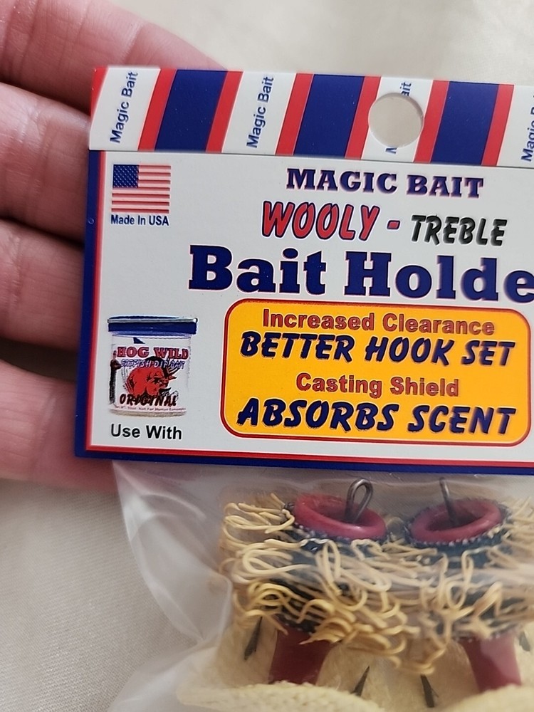 2 Magic Bait Wooly Bait Holder - Heavy Duty Single Hook