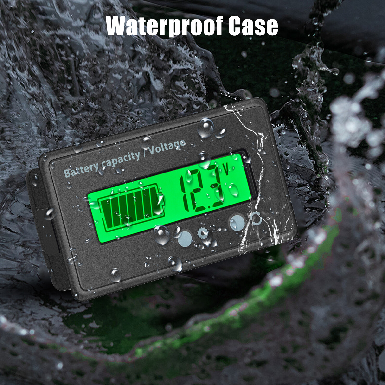 12V/24V/36/48V Battery Status Charge LCD Digital Indicator Monitor Meter Gauge