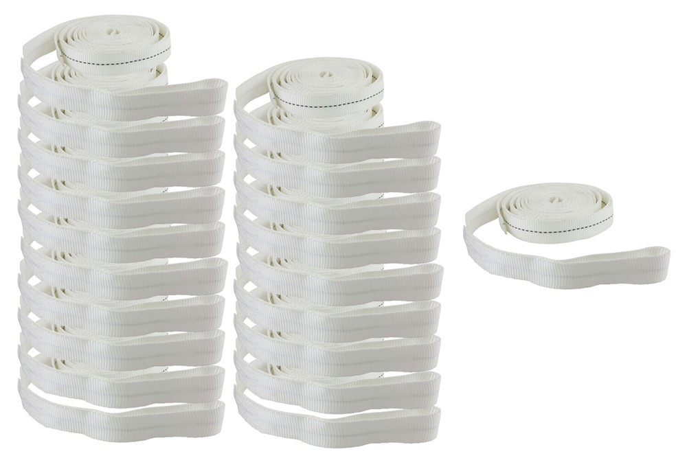 (20 Pack) 1" X 15 Ft Strap with 6" Loop on one end other end plain