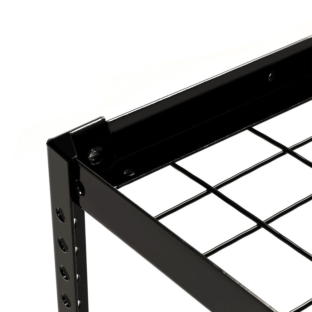 Garage Storage Racks Overhead Garage Ceiling Rack 3x 6FT Storage Rack BLACK