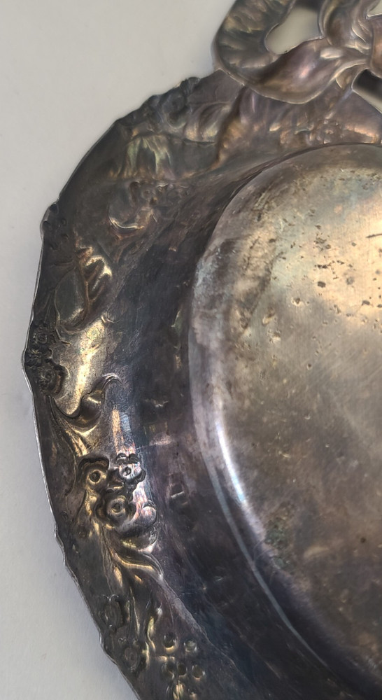 Reed and Barton 230 Silverplate Silver Heart Trinket Jewelry Candy Bowl Dish