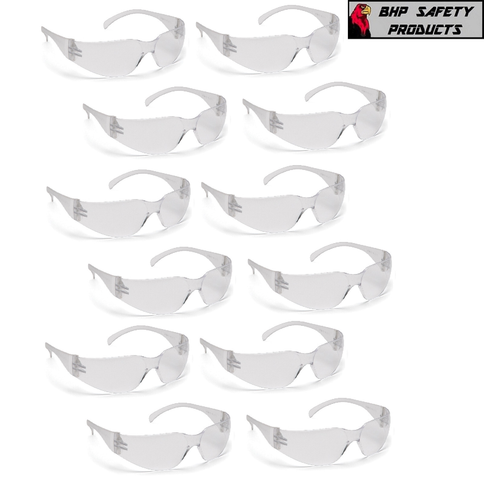 144 PAIR Lot Protective Safety Glasses Clear Lens Work UV ANSI Z87