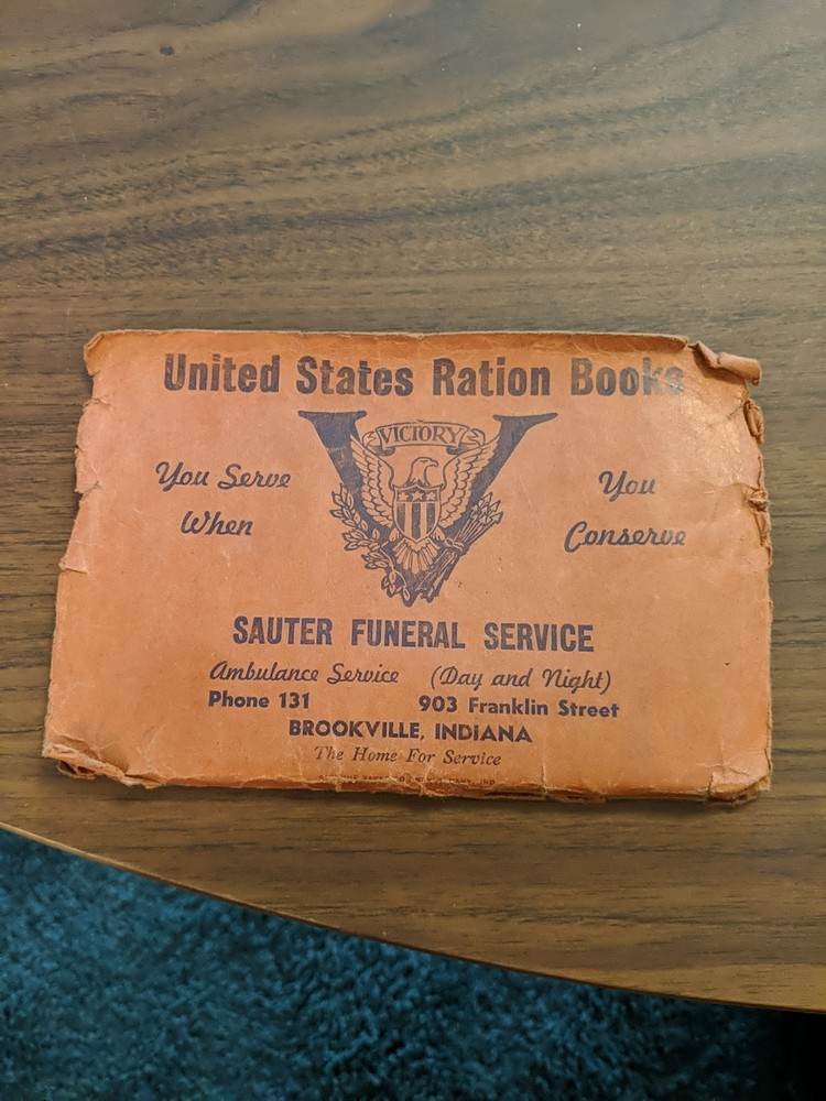 Vintage 1943 War Ration Books/Stamps