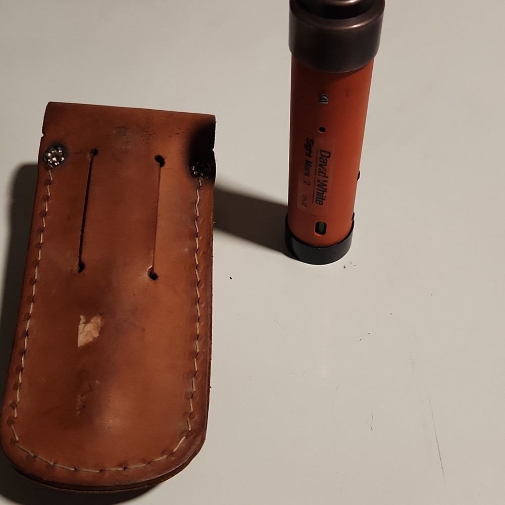 David White Sight Mark 2 55J2 Surveying Level with Leather Case