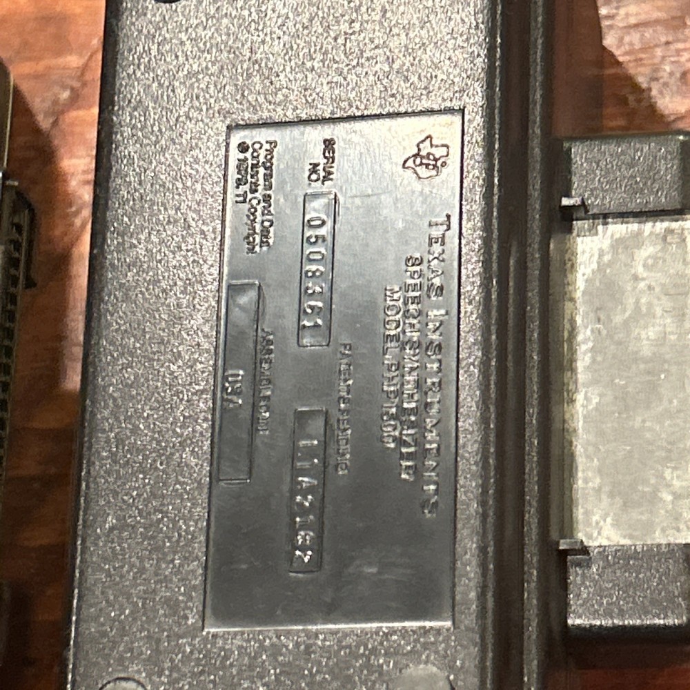 2 Texas Instruments TI-99/4A Speech Synthesizer PHP1500 (Untested)